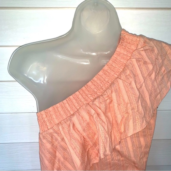 Women’s Sweet Wanderer Asymmetrical Orange Blouse New With Out Tags size Large - Picture 6 of 6